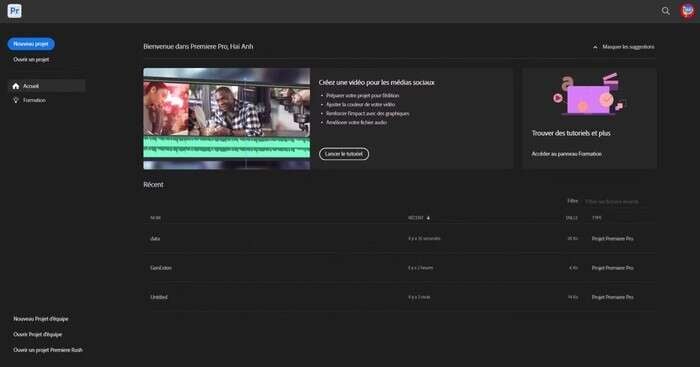 premiere pro montage vidéo gratuit en français