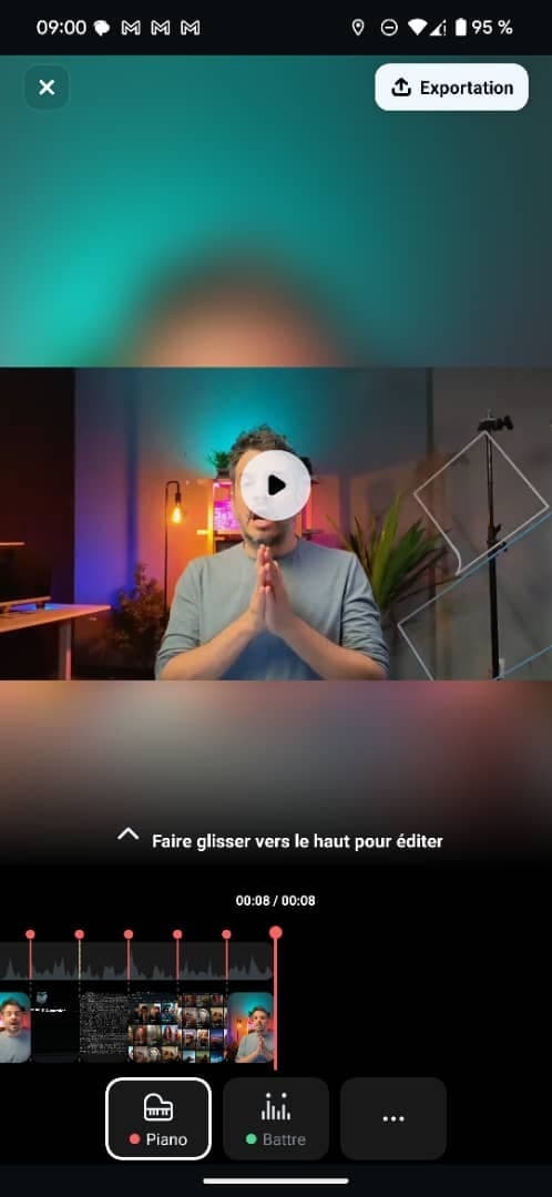 previsualisation et export video