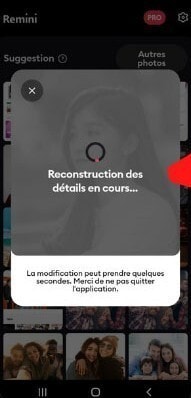 remini défloutage