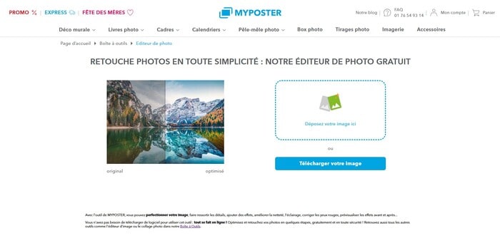 retoucher photo en ligne myposter