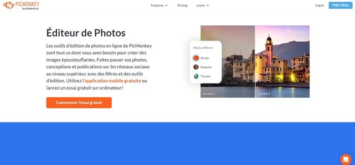 retoucher photo en ligne picmonkey