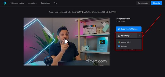 télécharger vidéo clideo