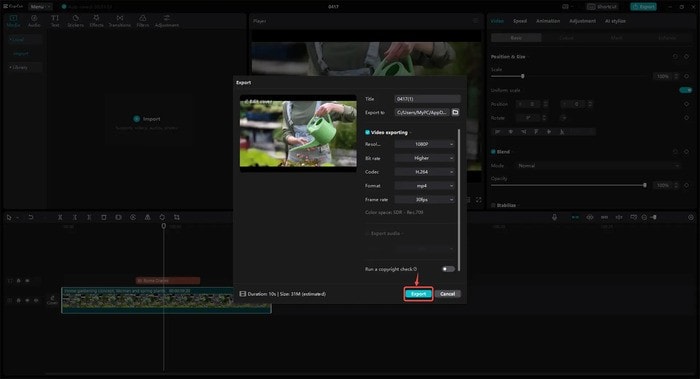 télécharger vidéo compressée capcut