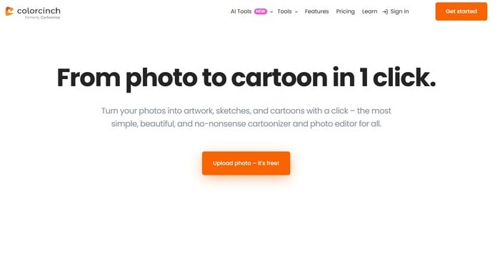 transformer photo en dessin cartoonize