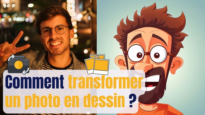 transformer photo en dessin