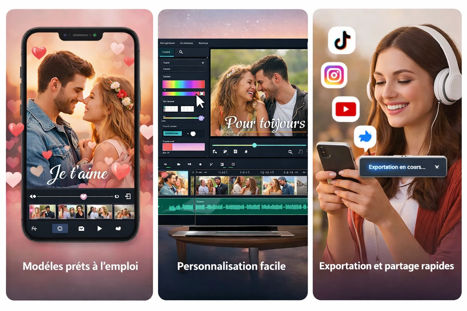 exemple de vidéo déclaration d'amour IA