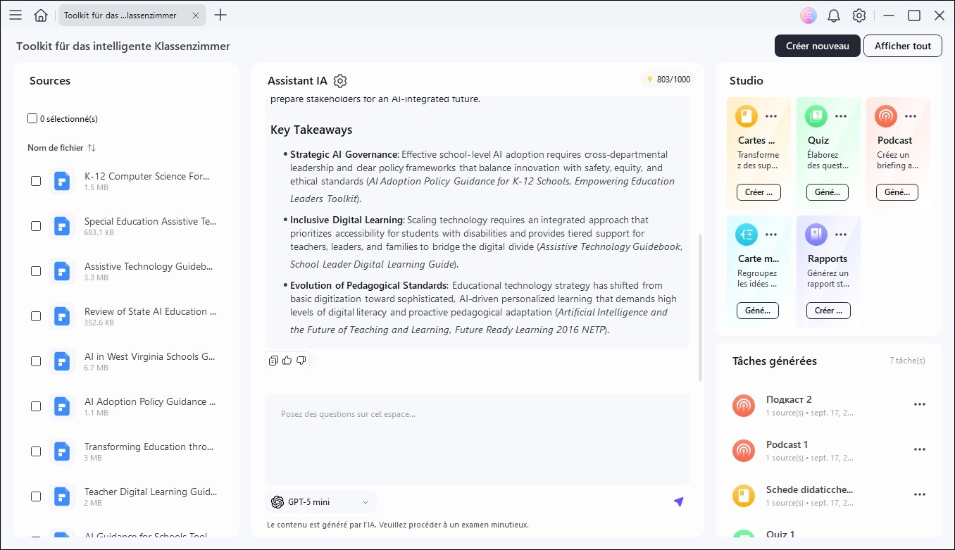 PDFelement AI Space pour plusieurs documents