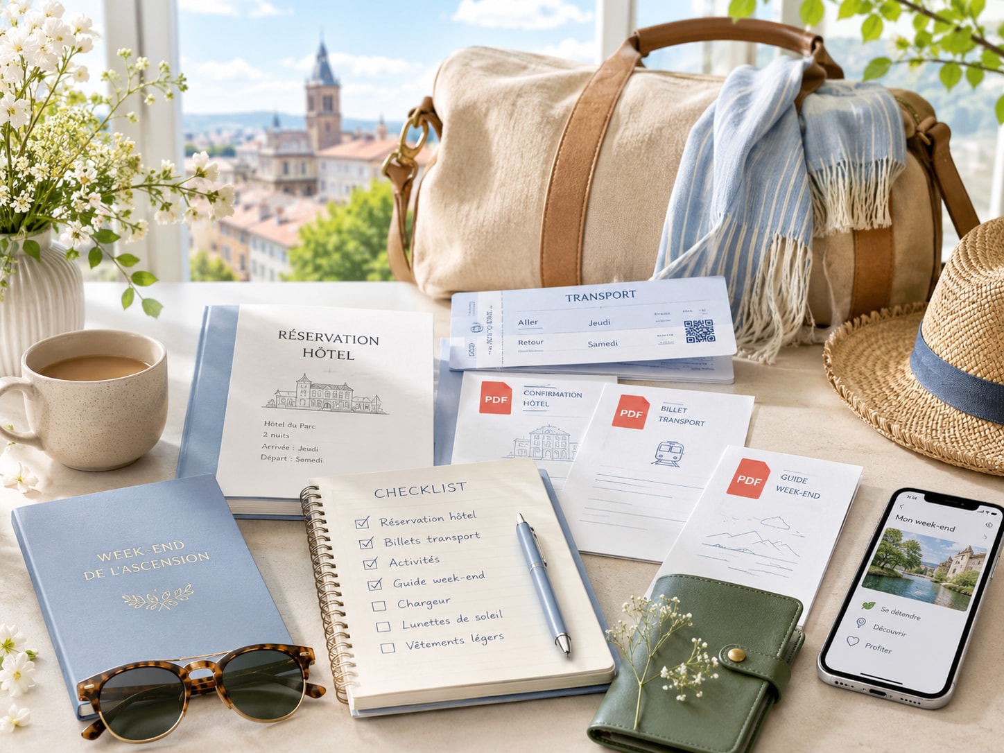 Organisation des billets, réservations et documents pour le pont de l’Ascension