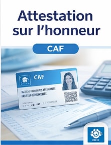 Attestation sur l’honneur pour la CAF PDF