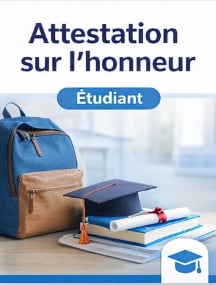 Attestation sur l’honneur étudiant PDF