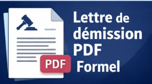 modèle PDF de lettre de démission – version formelle
