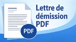 modèle PDF de lettre de démission – version simple