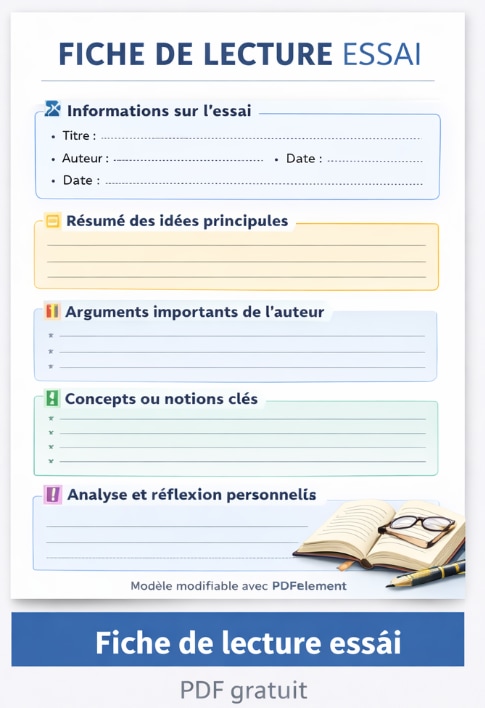 Fiche de lecture essai PDF