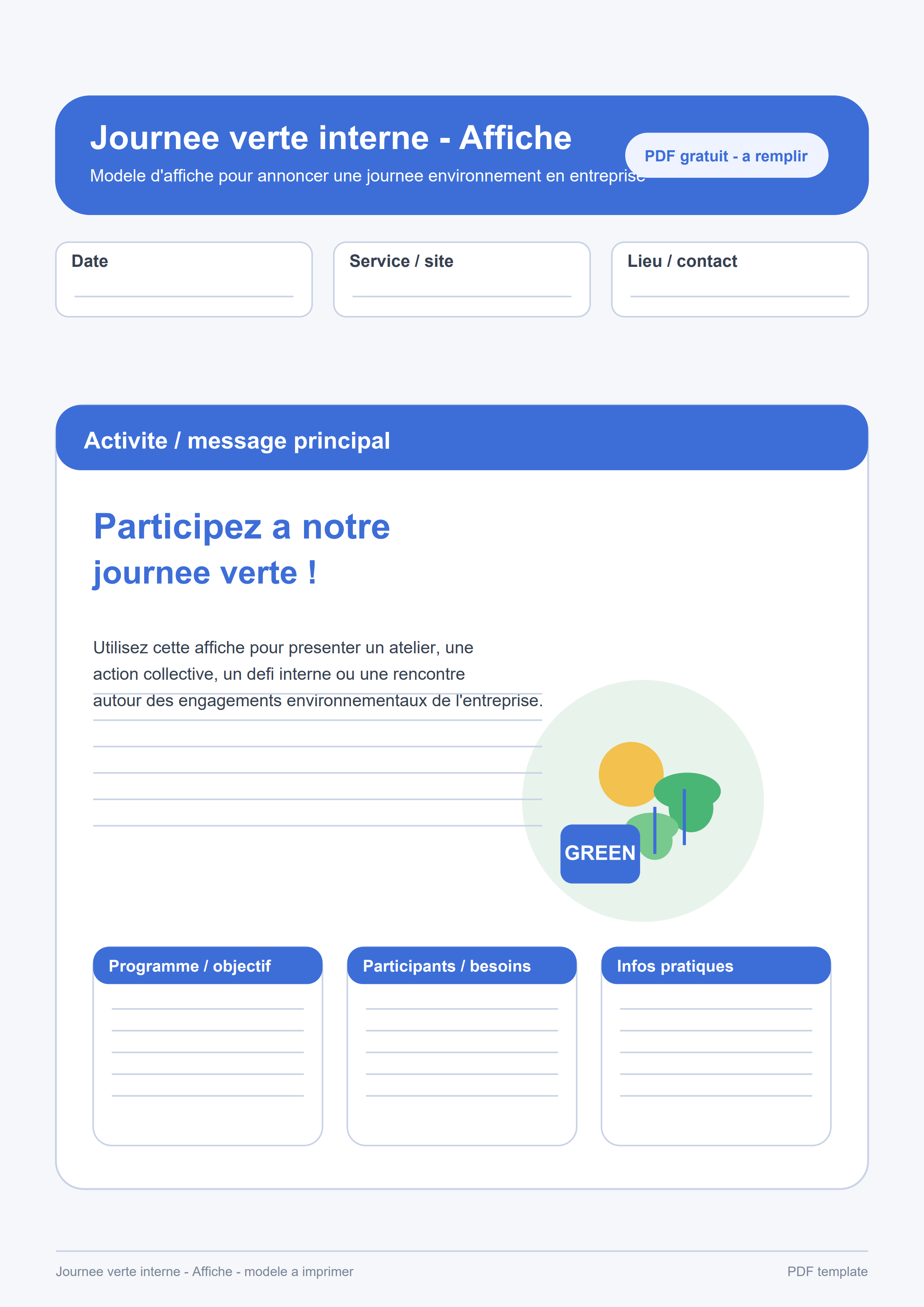Affiche journée verte interne PDF