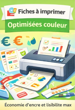 fiches pédagogiques PDF optimisées pour impression couleur et économie d’encre
