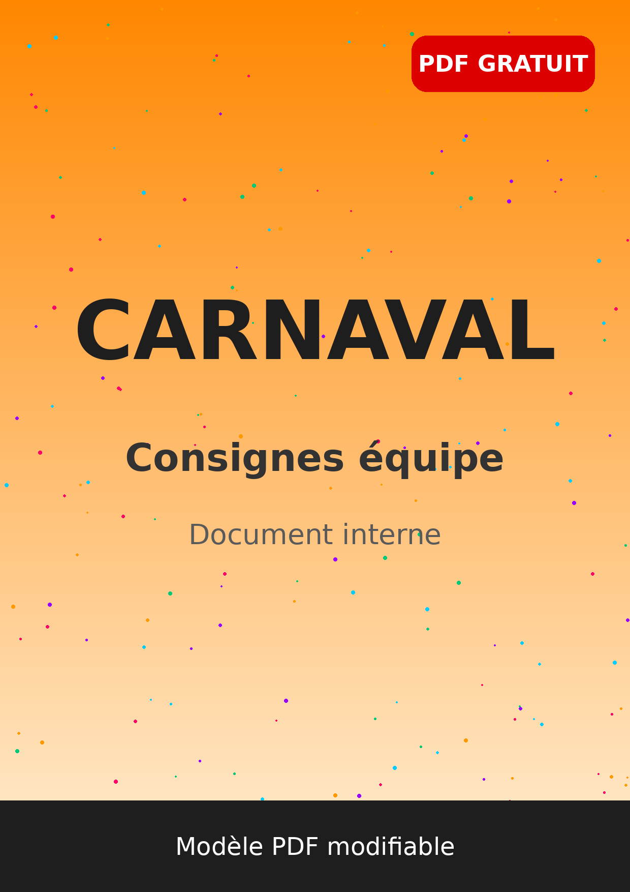 Consignes équipe carnaval document interne PDF