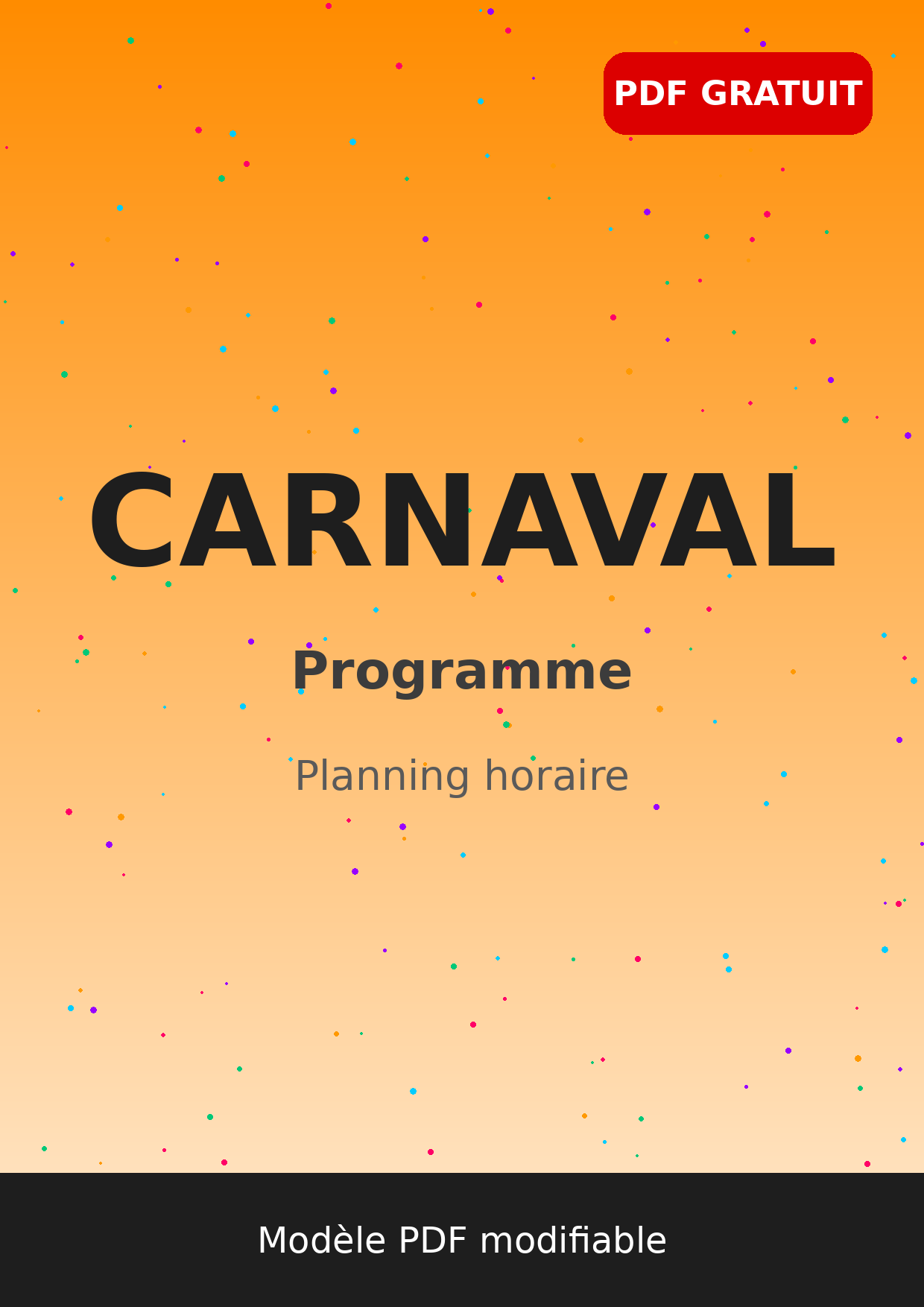 Programme carnaval planning horaire PDF