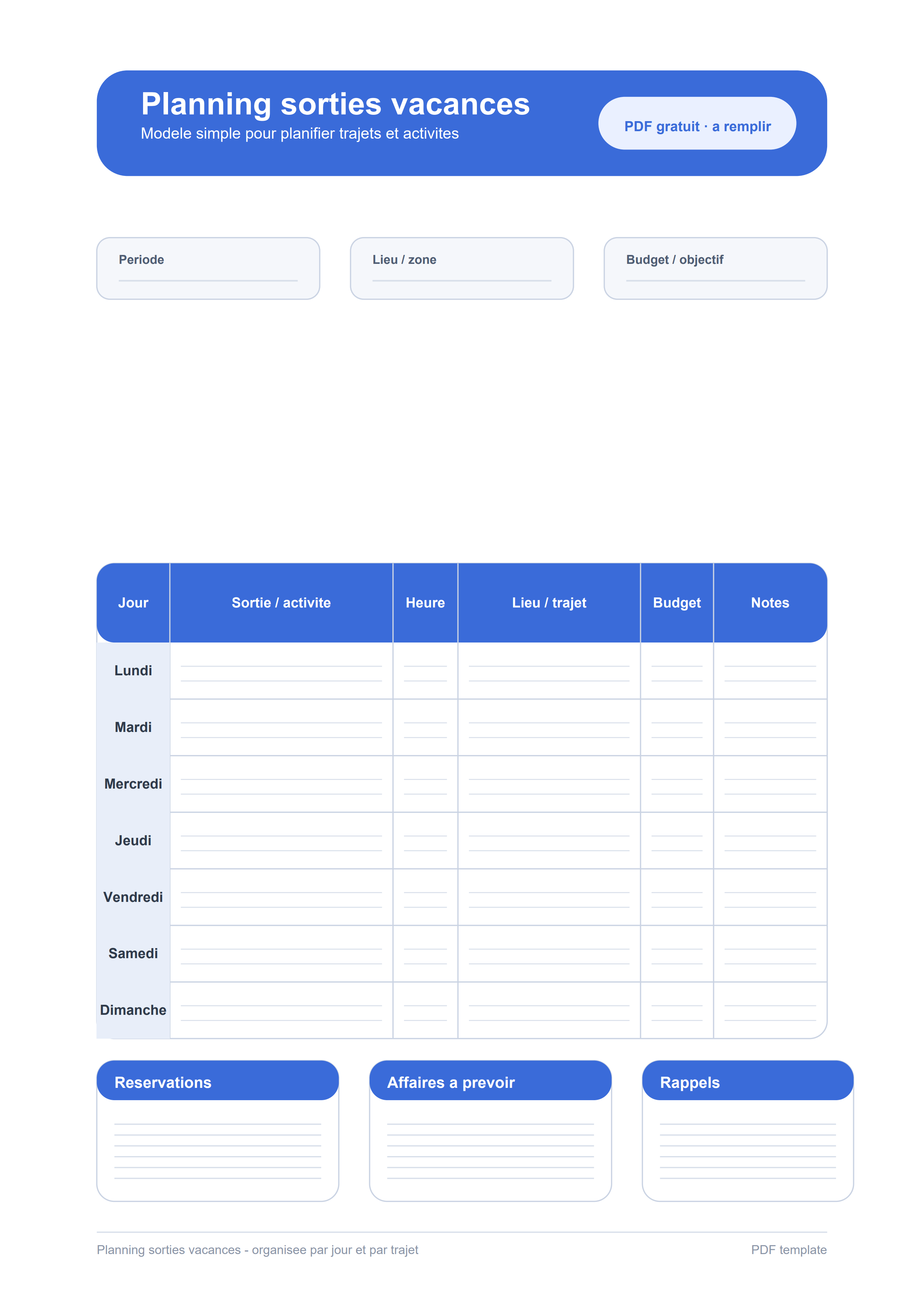 Planning sorties vacances PDF