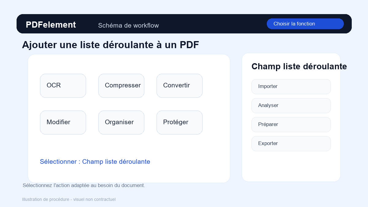 Choisir la fonction pour Ajouter une liste déroulante à un PDF avec PDFelement