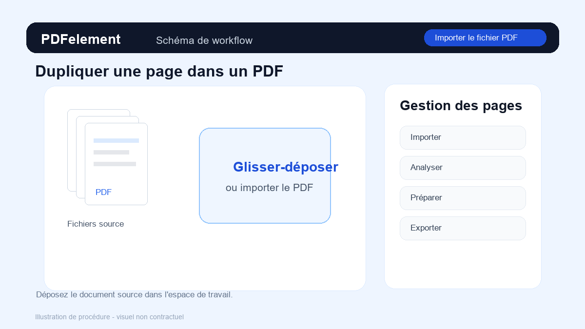 Importer le fichier PDF pour Dupliquer une page dans un PDF avec PDFelement