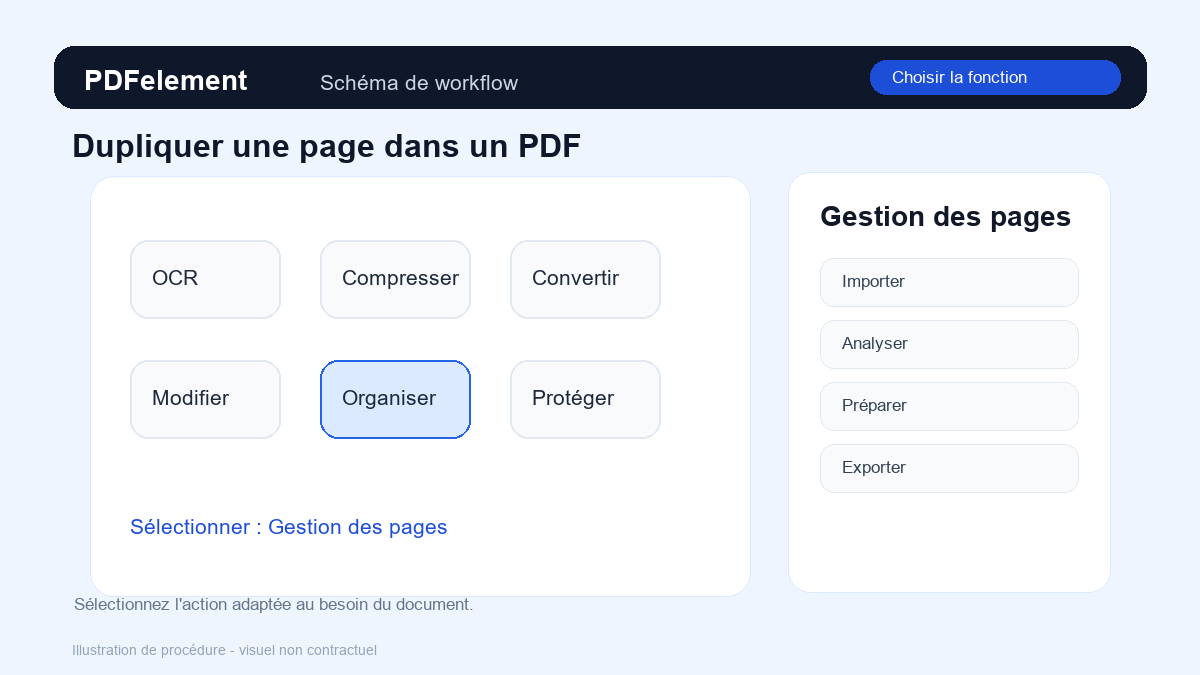 Choisir la fonction pour Dupliquer une page dans un PDF avec PDFelement