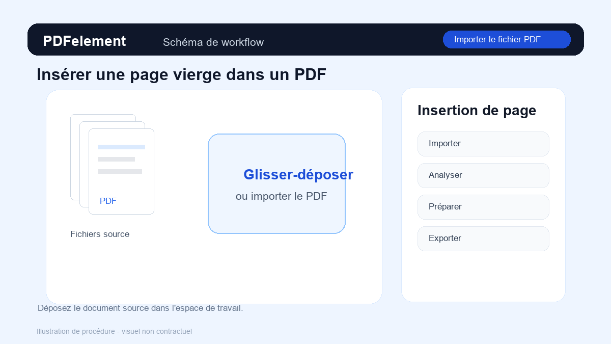 Importer le fichier PDF pour Insérer une page vierge dans un PDF avec PDFelement