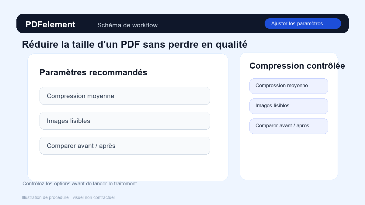 Ajuster les paramètres pour Réduire la taille d'un PDF sans perdre en qualité avec PDFelement