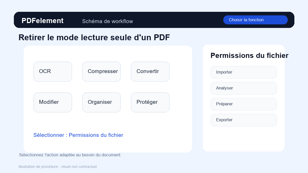 Choisir la fonction pour Retirer le mode lecture seule d'un PDF avec PDFelement