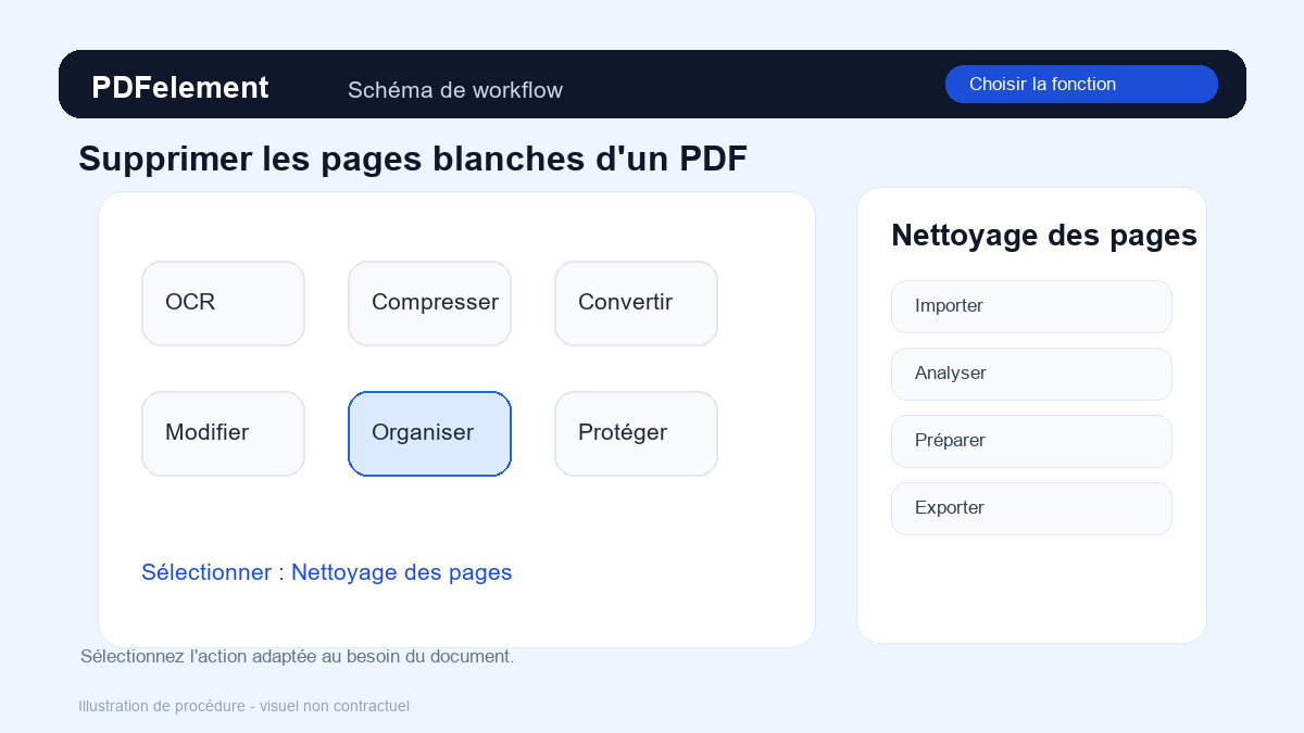Choisir la fonction pour Supprimer les pages blanches d'un PDF avec PDFelement