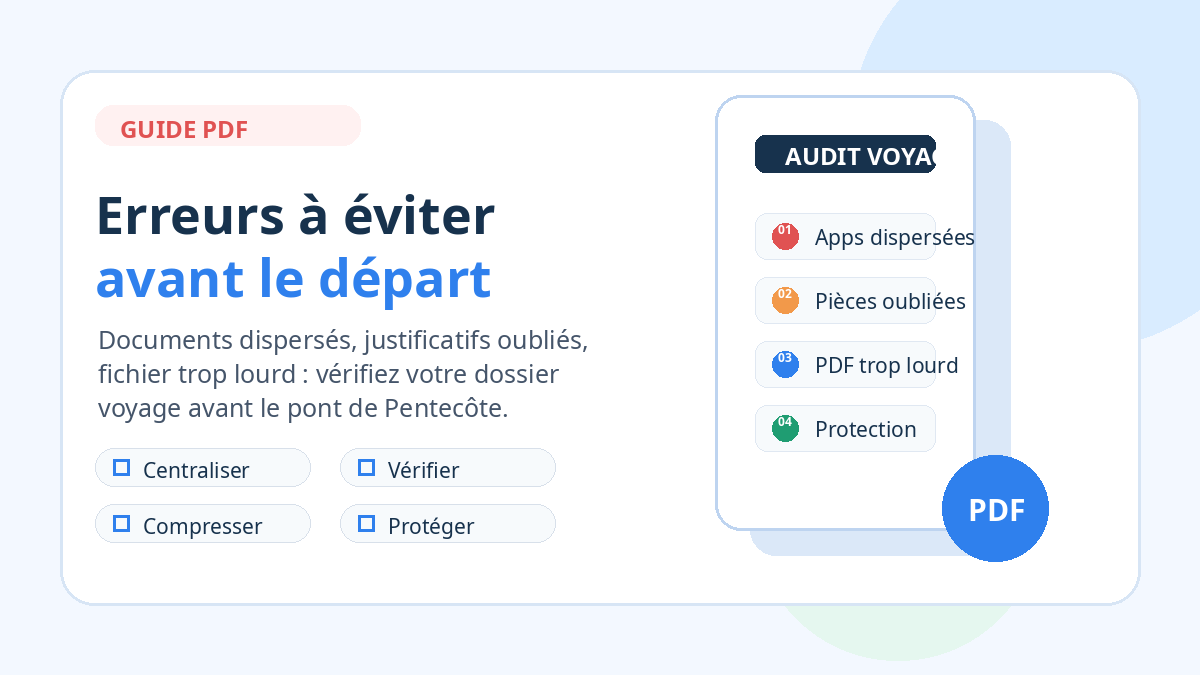 Erreurs à éviter avant un week-end prolongé PDF