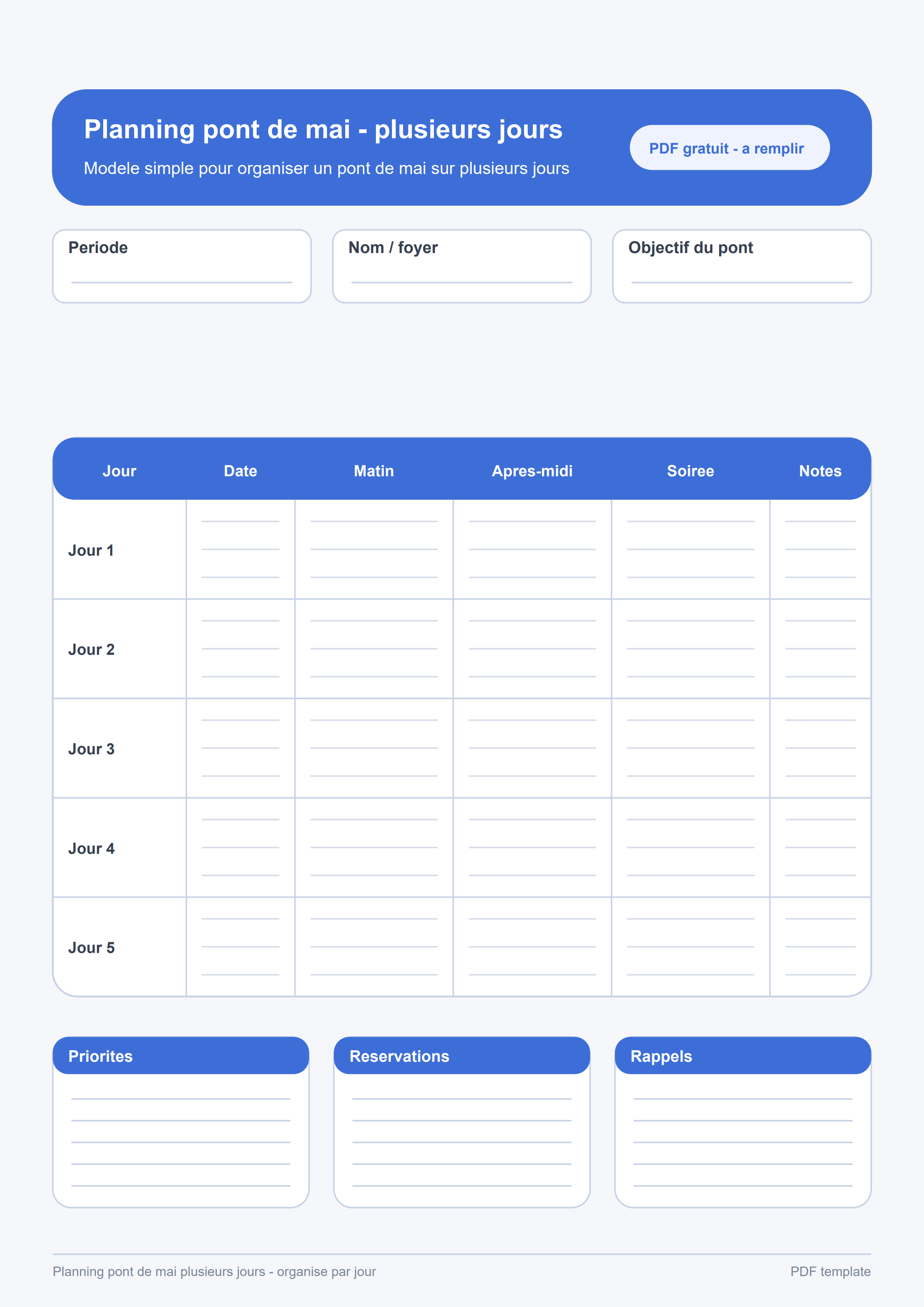Planning pont de mai plusieurs jours PDF