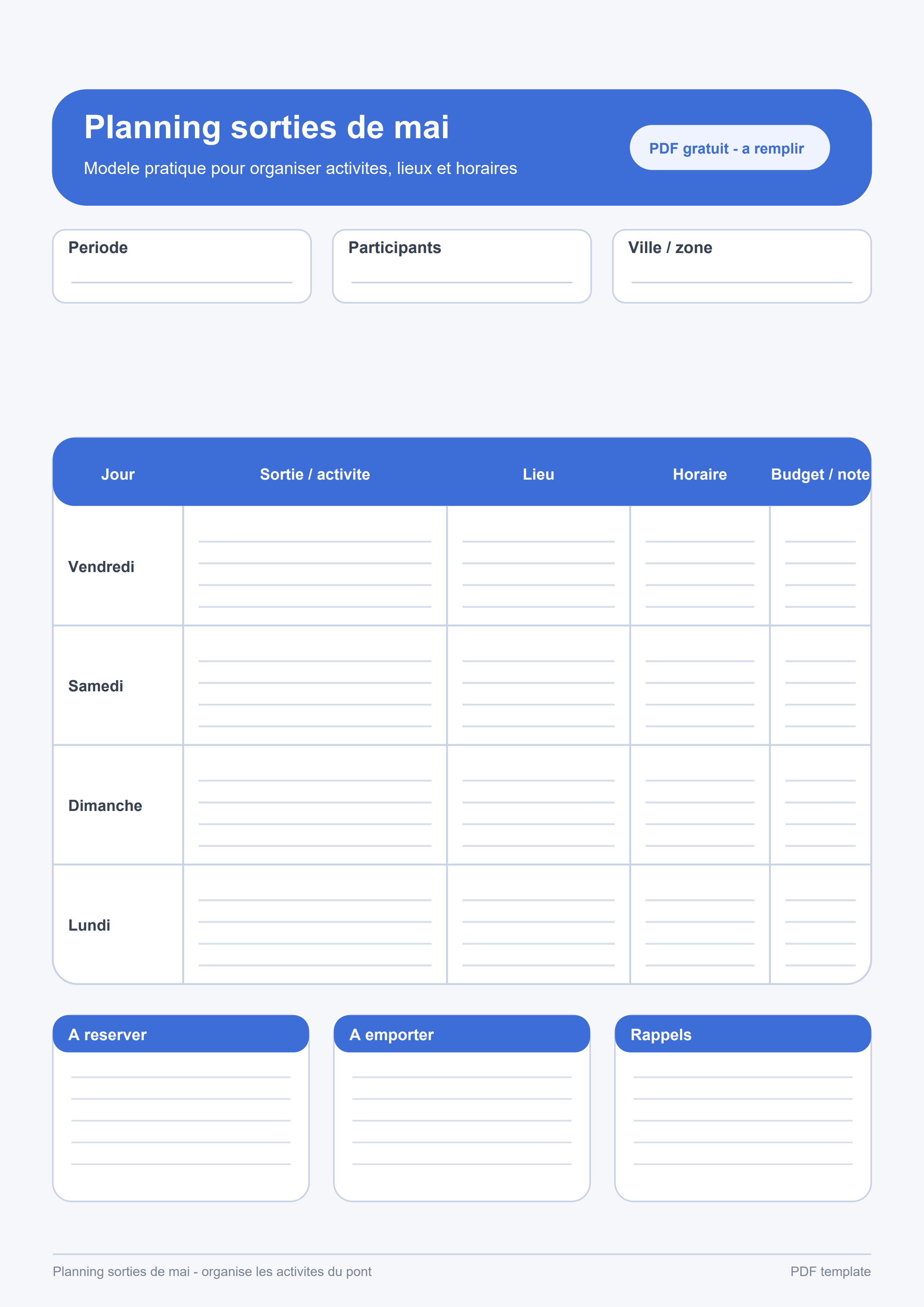 Planning sorties de mai PDF