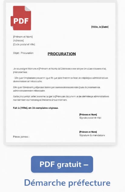 Procuration préfecture PDF