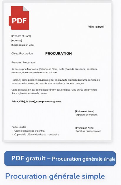 Mod les De Procuration PDF Remplissables Gratuits T l charger Et Signer