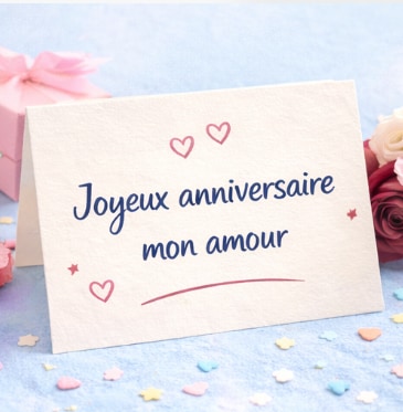 Texte anniversaire romantique pour la personne qu’on aime
