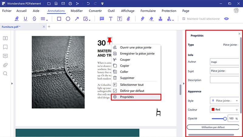 comment insérer un pdf dans un document Word