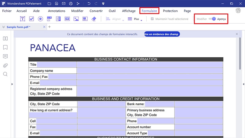 ajouter une case à cocher sur un PDF