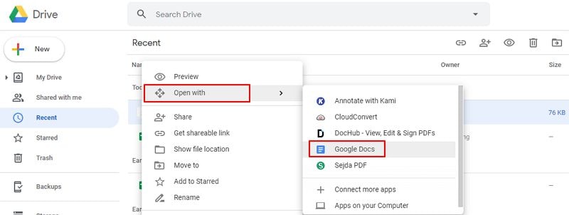 copier depuis un pdf protégé google docs