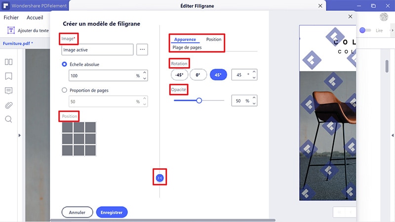 comment créer un filigrane dans word