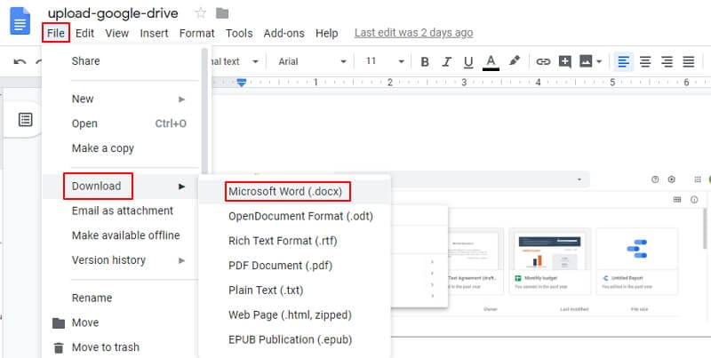 insérer pdf dans word 2016