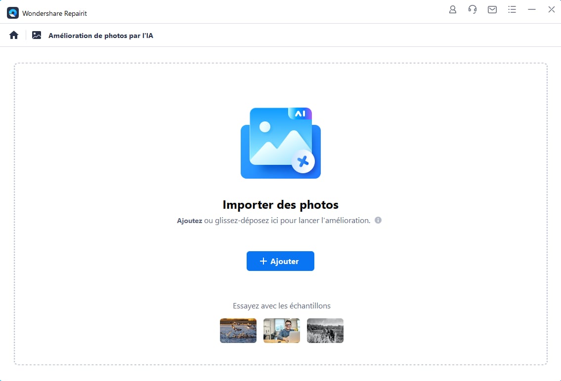 importez des photos