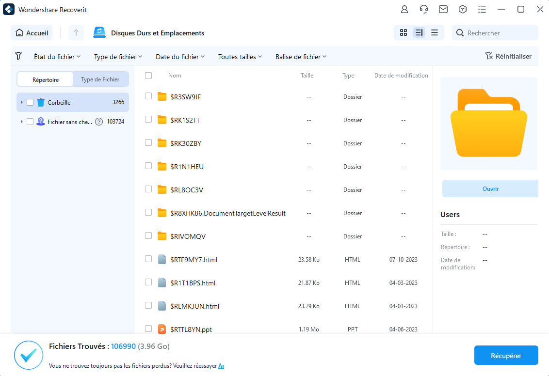 analyser le disque dur de l'ordinateur