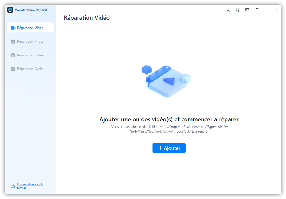 ajouter des vidéos à la réparation