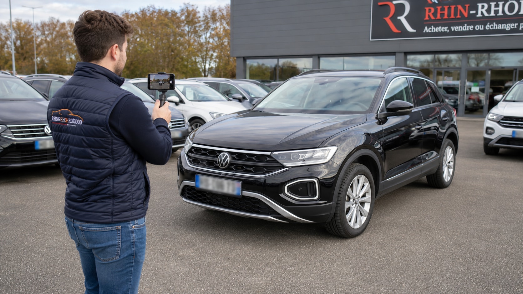 Plaque masquée dans une vidéo de présentation automobile