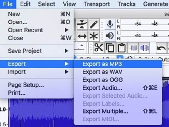 Audacity - éditer et convertir FLAC en MP3 hors-ligne