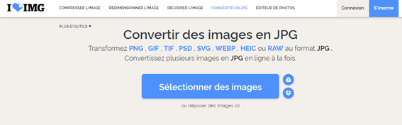outils de conversion GIF en JPG en ligne Iloveimg