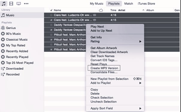 Convertir M4A en MP4 dans iTunes