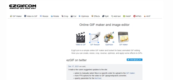 convertisseur WebP GIF en ligne ezgif