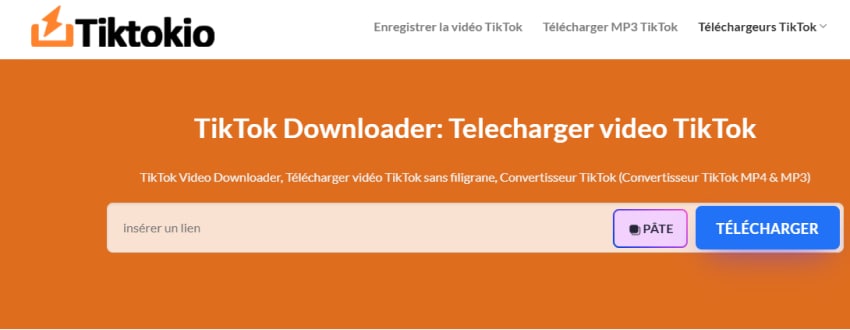 tiktokio-téléchargement tiktok video