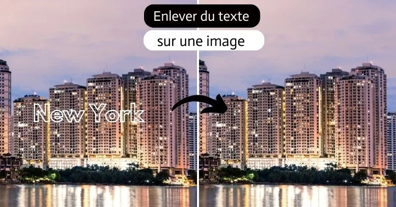 comment supprimer du texte sur une photo